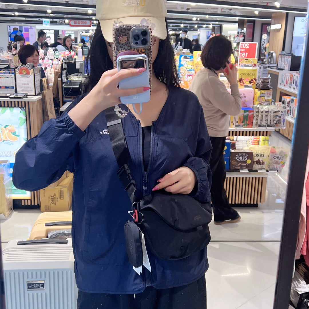 韓國 National Geographic Rib Crossbody Bag【NG899】