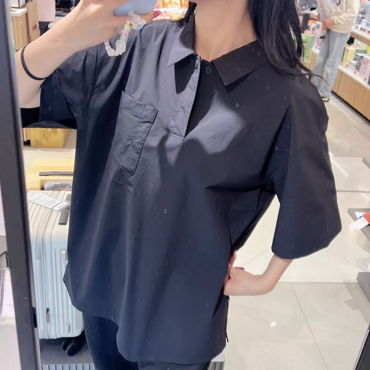韓國 National Geographic Freeze Stretch Short Sleeve Collared T-shirt (涼爽速乾防曬面料)【NG851】