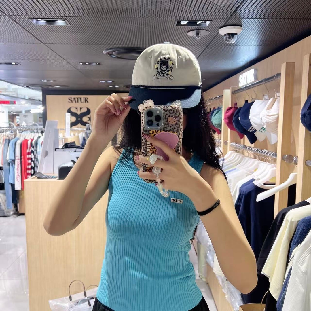 韓國 Satur Crest Logo Loop Ball Cap【SR356】