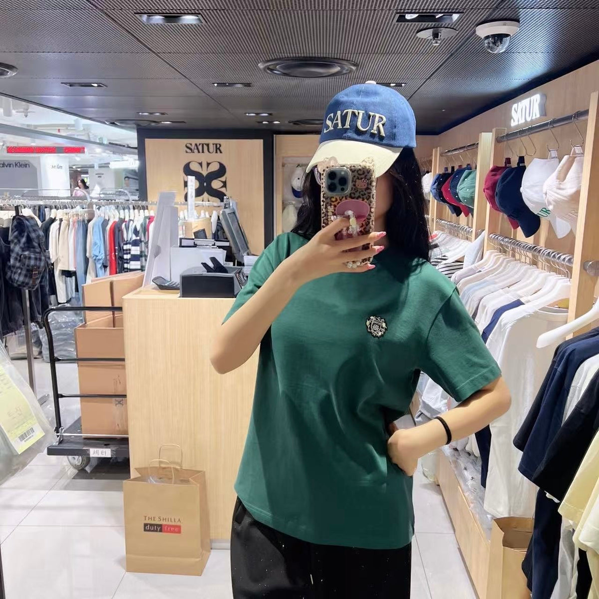 韓國 Satur Crest Logo T-Shirt (男女同款)【SR320】