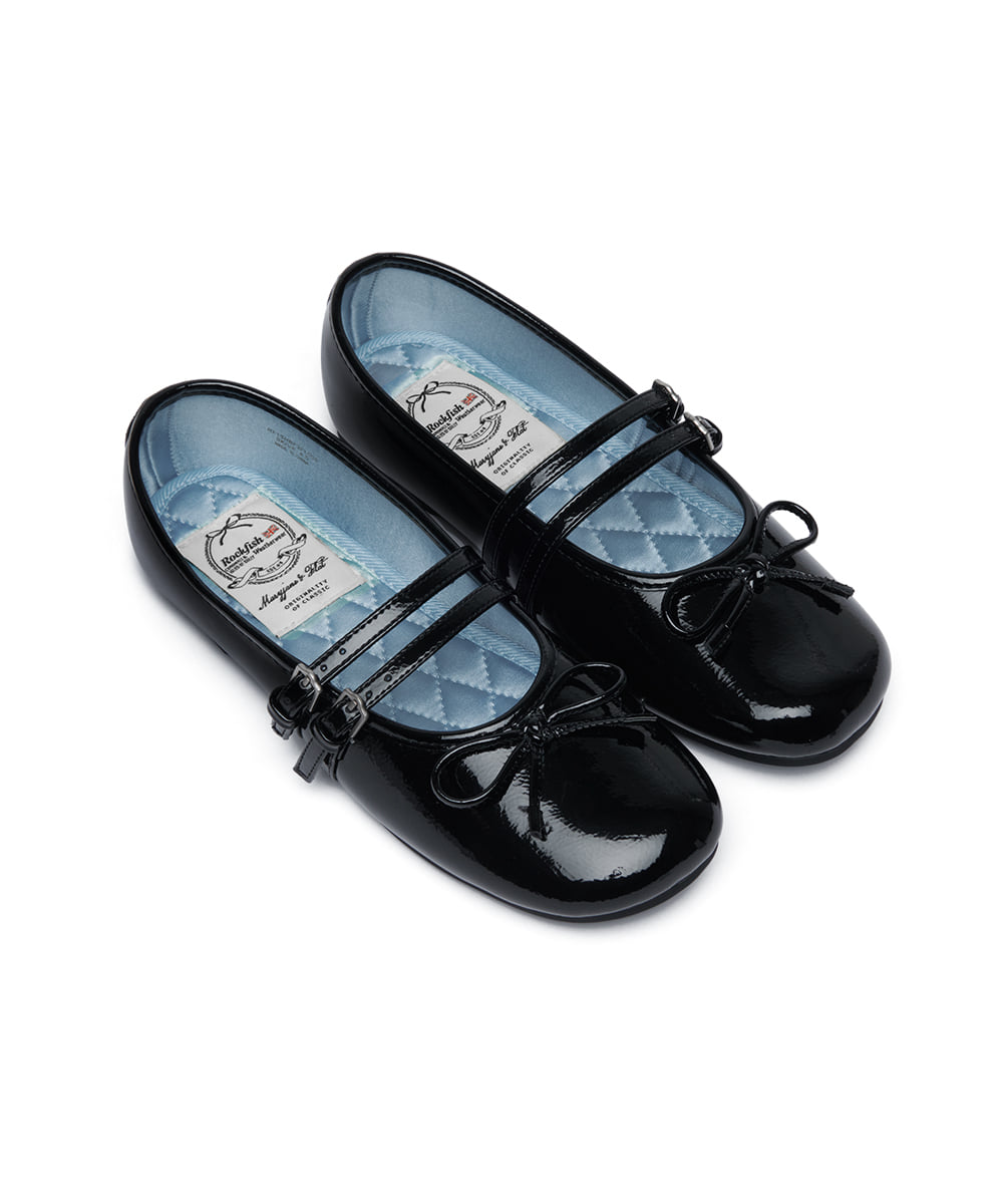 韓國 Rockfish Square Toe Two Strap MJ (Enamel)【RH012】