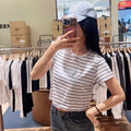 韓國 Marithe Francois Girbaud W Classic Logo Crop Tee【MD149】