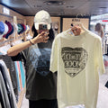 韓國 Satur Saturday Retro Mood Graphic Short Sleeve T-shirt【SR369】