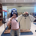 韓國 Marithe Francois Girbaud W Aerocool Small Classic Logo Ringer Slim Crop Tee【MD279】