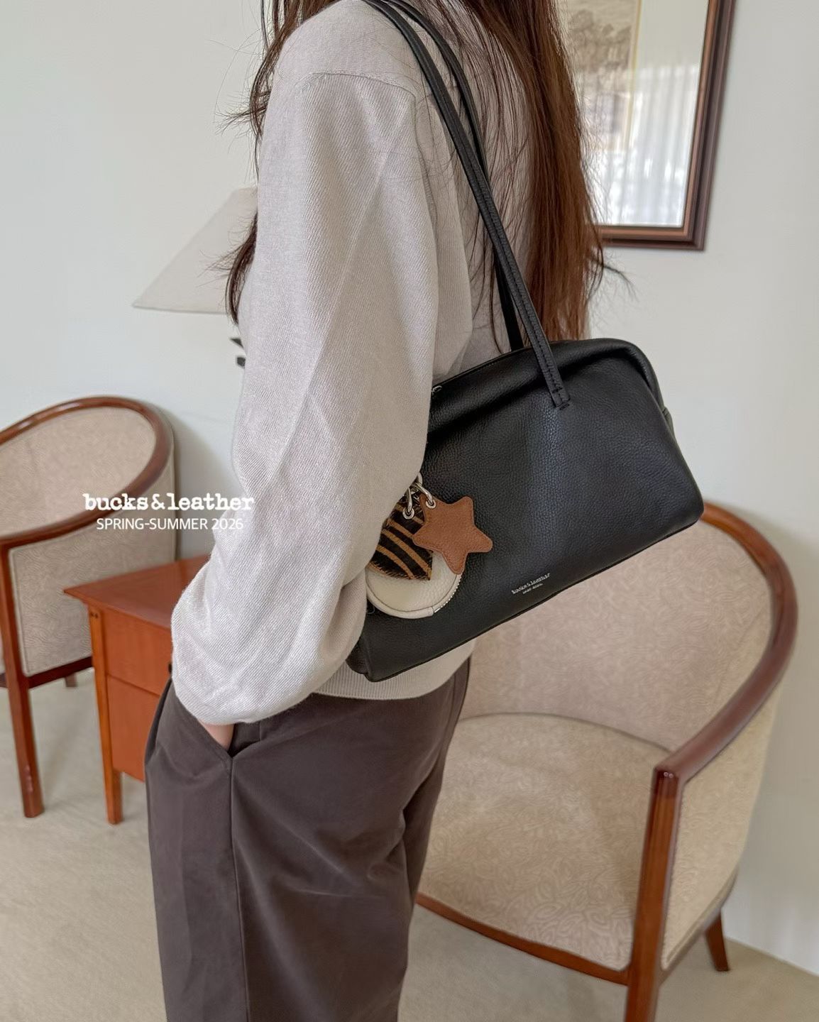 韓國 Bucks & Leather 26SS 法式吐司包 (中號)【SM2306】