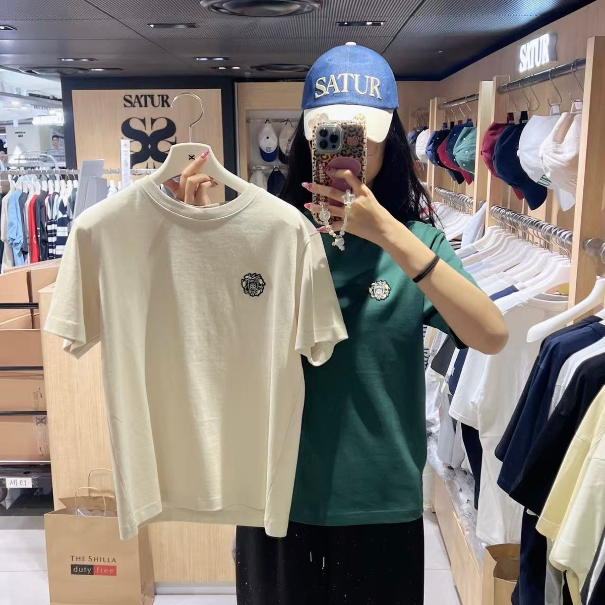 韓國 Satur Crest Logo T-Shirt (男女同款)【SR320】
