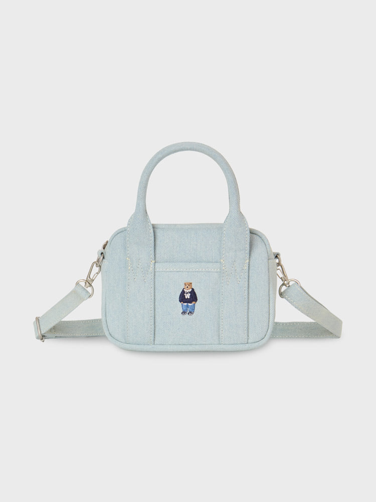 韓國 WhoAU Steve Denim Pocket Cross Bag【WA302】