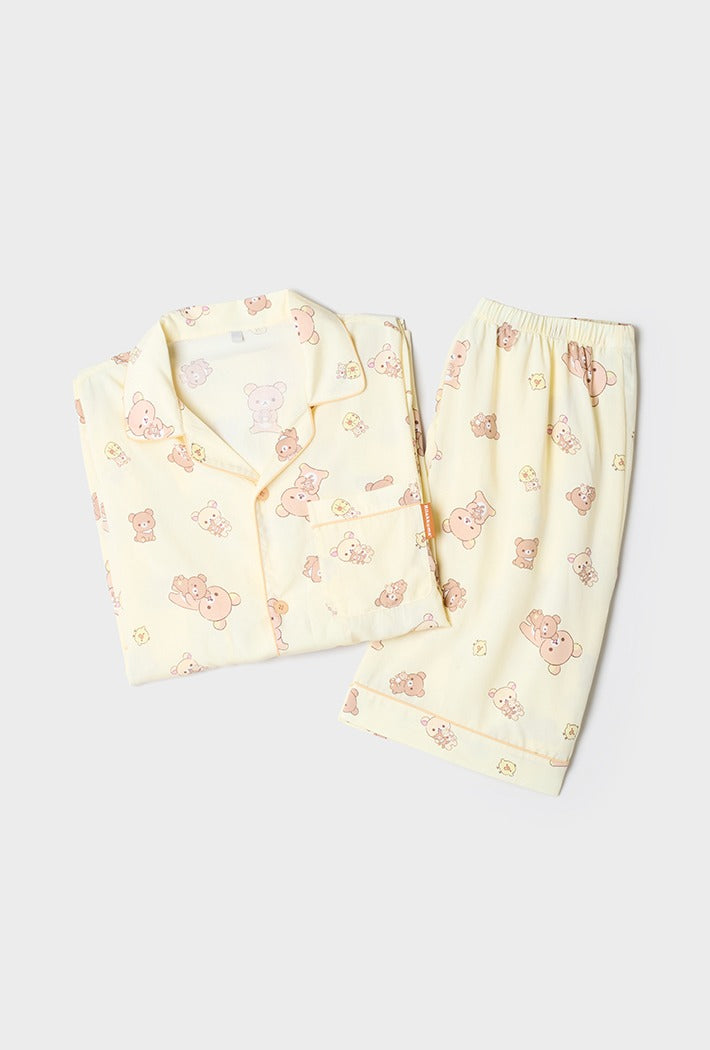 韓國 SPAO Kumas’ Relaxed Short-Sleeve Pajamas【SP421】