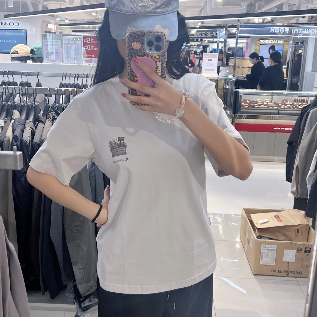 韓國 Snowpeak Cotton Nature Graphic Short Sleeve T-shirt【SN120】