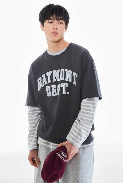 韓國 SPAO BAYMONT Applique Short Sleeve T-shirt【SP418】