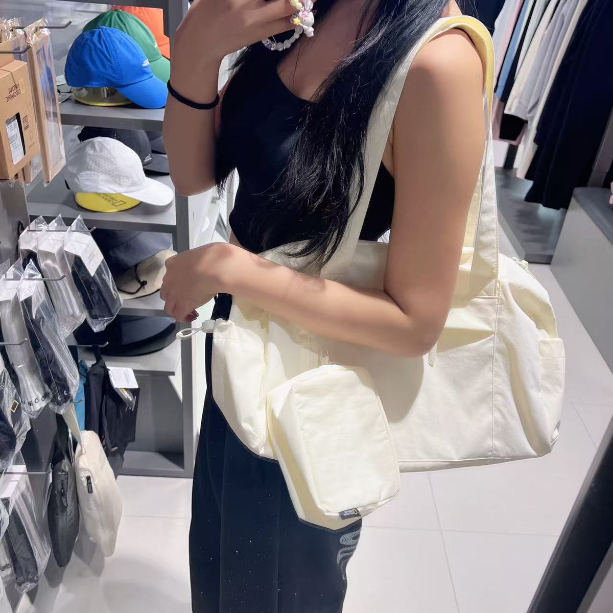韓國 National Geographic Women's Rib Duffle Bag【NG1032】