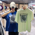 韓國 Satur Mirror ball graphic short-sleeve T-shirt【SR364】