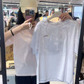 韓國 National Geographic Women's Caster CoolMax Eco Earth Graphic Semi-Oversized Fit Short Sleeve T-shirt (涼爽面料)【NG884】