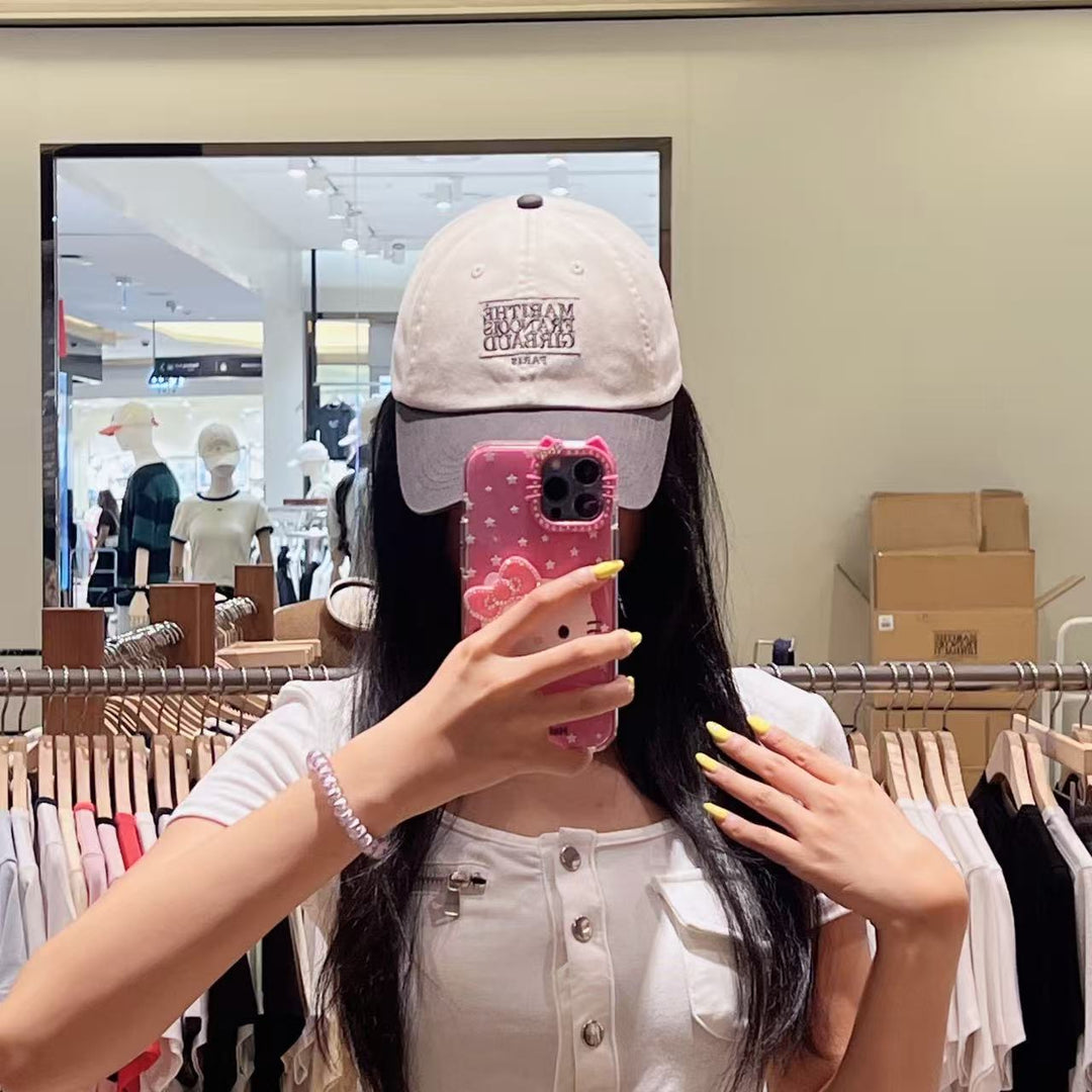 韓國 Marithe Francois Girbaud Small Classic Logo 6panel Color Block Cap【MD339】