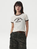 韓國 WhoAU Campus Ringer T-shirt【WA375】