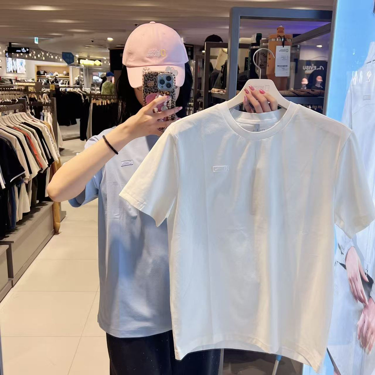 韓國 National Geographic Airflow Contrast Short Sleeve T-shirt【NG975】