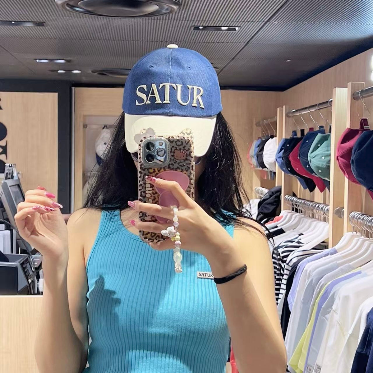 韓國 Satur Vintage Casual Volume Embroidery Ball Cap【SR354】