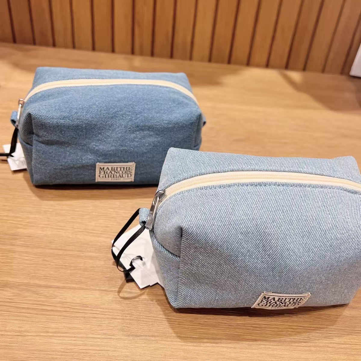 韓國 Marithe Francois Girbaud Classic Logo Denim Pouch【MD199】
