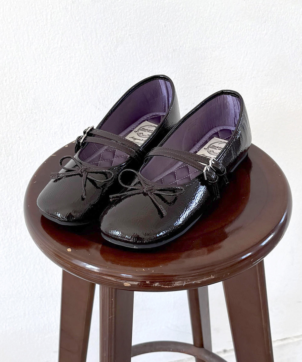 韓國 Rockfish Square Toe Two Strap MJ (Enamel)【RH012】