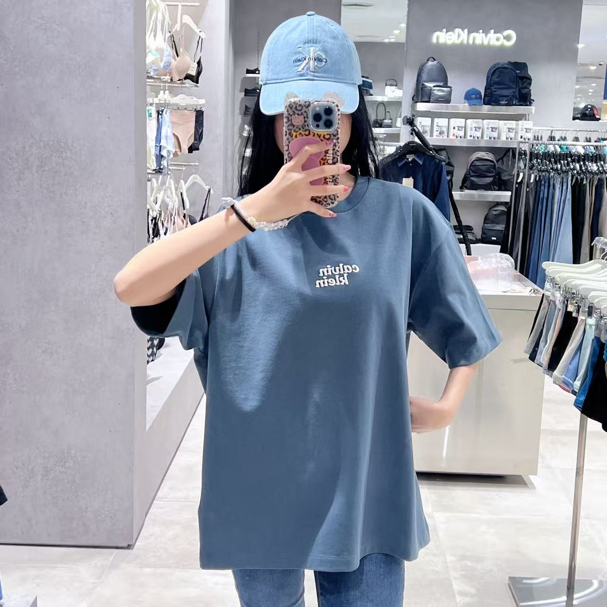 韓國 Calvin Klein Heavy Open End Jersey Graphic Tee【SC342】