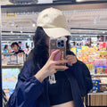 韓國 National Geographic Embroidered Small Logo Baseball Cap【NG927】