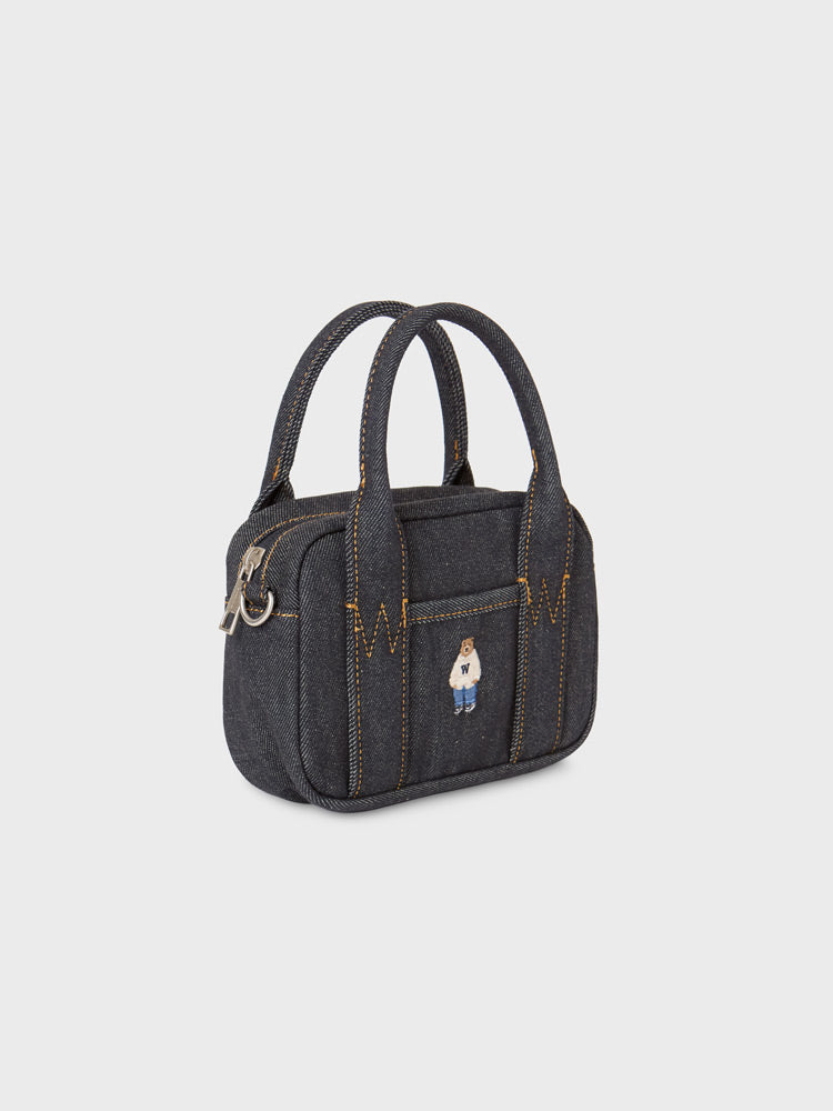 韓國 WhoAU Steve Denim Pocket Cross Bag【WA302】