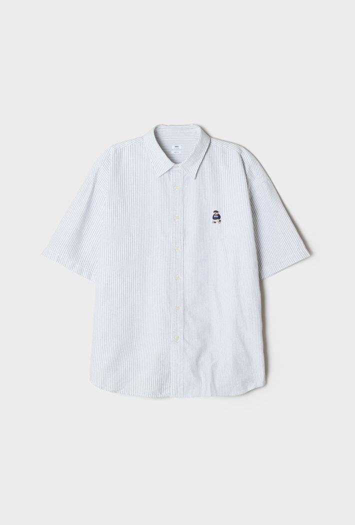 韓國 SPAO Oversized Short Sleeve Oxford Shirt【SP407】
