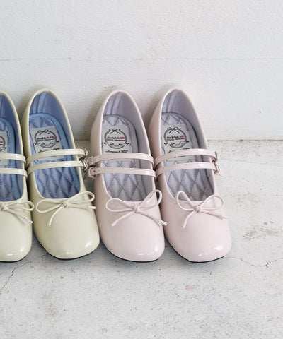 韓國 Rockfish Square Toe Two Strap Mj (4Cm)【RH011】