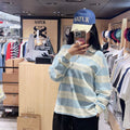 韓國 Satur Apero Stripe Pique Long Sleeve (男女同款)【SR326】