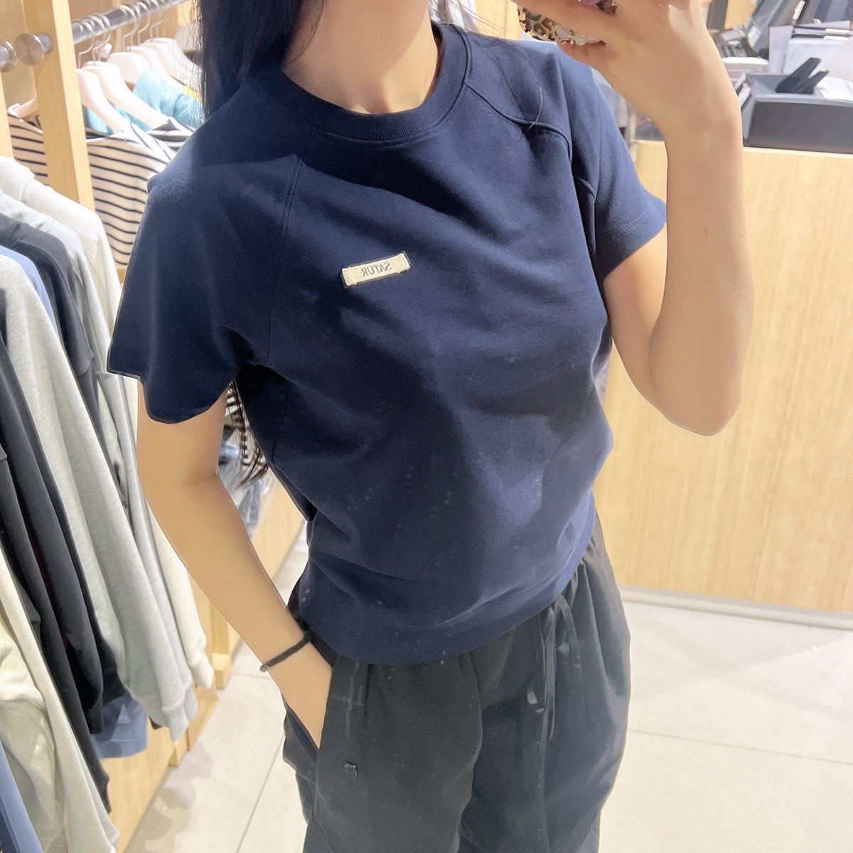 韓國 Satur (W) Basic Half Sweatshirt【SR372】