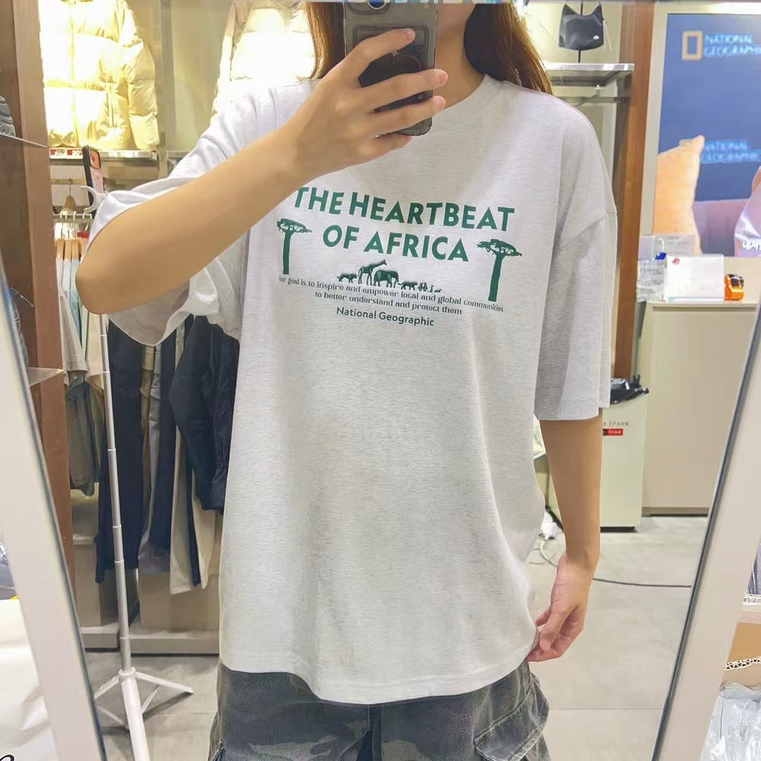 韓國 National Geographic 男女同款 T-Shirt【NG1083】