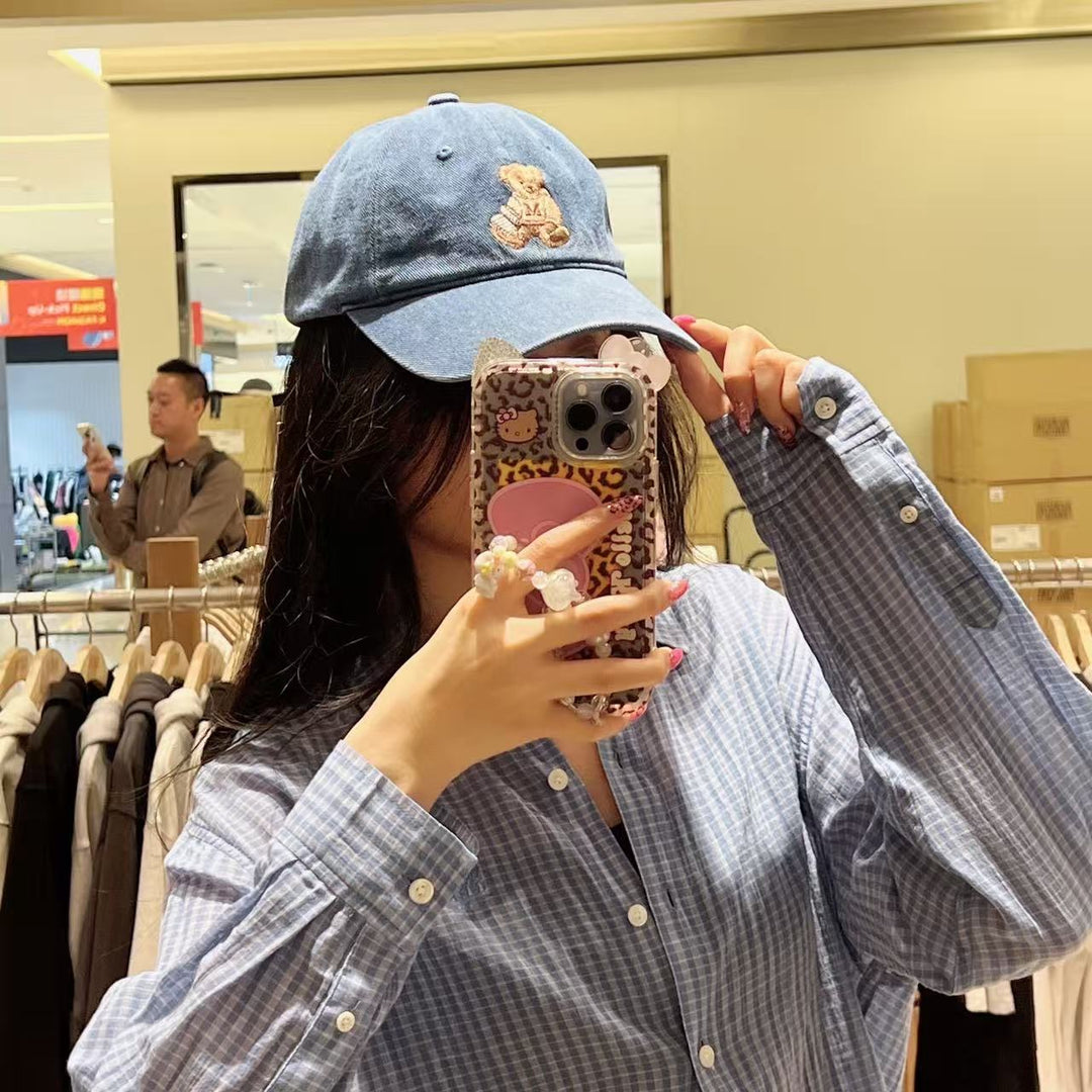 韓國 Marithe Francois Girbaud Reading Club Doodle Bear Cap【MD225】