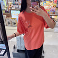 韓國 National Geographic Unisex Ratel Regen Animal Silhouette Graphic Semi-Overfit Short Sleeve T-shirt【NG863】