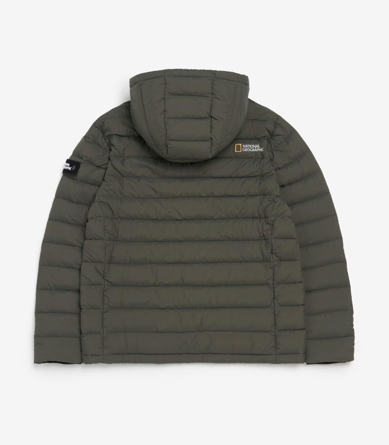 韓國 National Geographic 男款 Parrot Hooded Light Goose Down Jacket【NG1120】