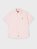 韓國 WhoAU Steve Loose Fit Short Sleeve Shirts【WA327】