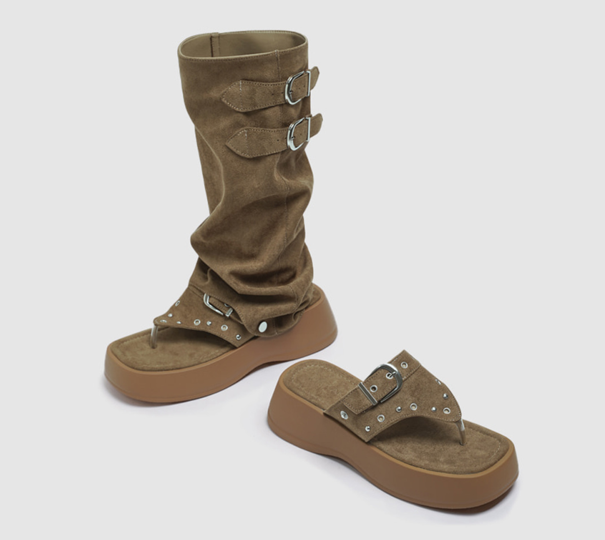 韓國 Chaakan Daryl Two-Way Platform Flip-flop Boots【CN004】