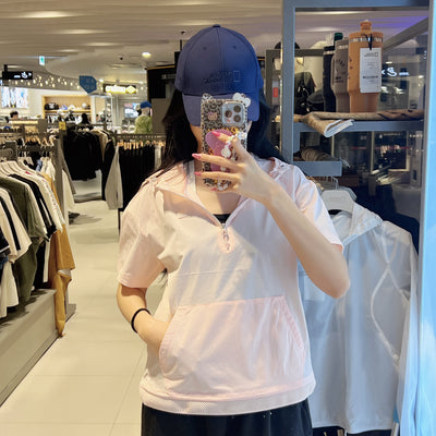 韓國 National Geographic Women's Pinet Cooling Semi-Overfit Short Sleeve Hooded Anorak【NG993】