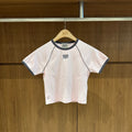 韓國 Marithe Francois Girbaud W Aerocool Small Classic Logo Ringer Slim Crop Tee【MD279】