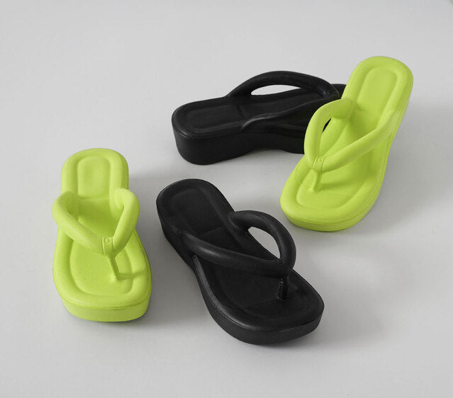 韓國 Chaakan Hippo Platform Flip-flops【CN027】