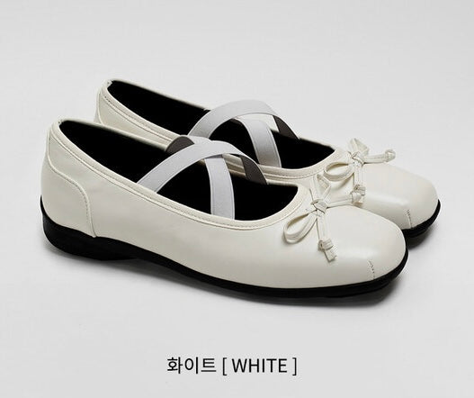 韓國 Chaakan Penche Ribbon Banding Mary Jane Flats【CN037】