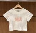 韓國 Marithe Francois Girbaud W Classic Logo Crop Tee【MD149】