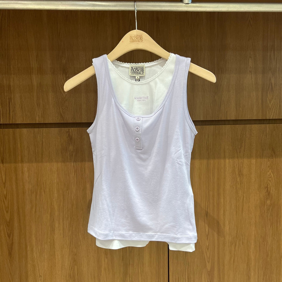 韓國 Marithe Francois Girbaud W Layered Sleeveless【MD301】