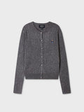 韓國 WhoAU Steve High Gauge Wool Cable Cardigan【WA092】