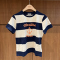 韓國 Marithe Francois Girbaud W Marine Graphic Stripe Tee【MD300】