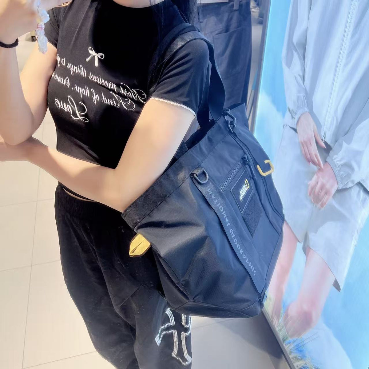 韓國 National Geographic Crest Tote Bag【NG1033】