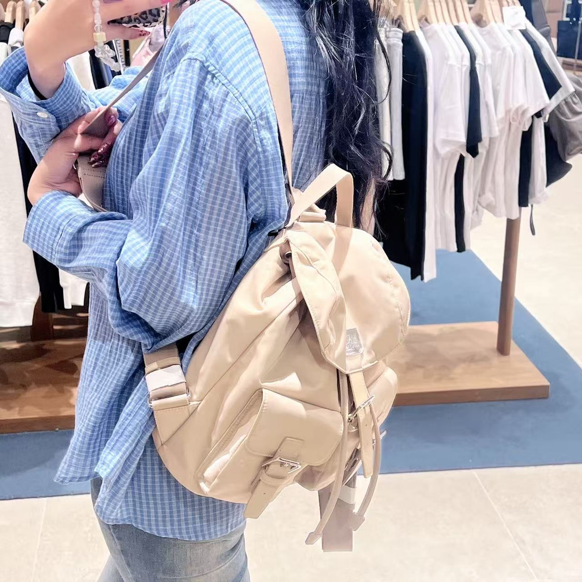 韓國 Marithe Francois Girbaud Classic Logo Small Backpack【MD190】