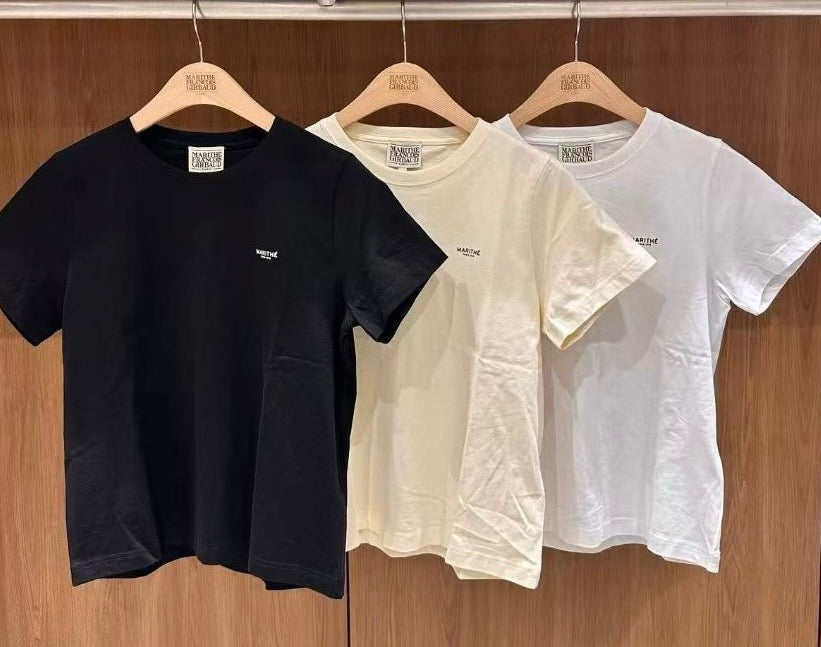韓國 Marithe Francois Girbaud W Small Regular Logo Tee【MD236】