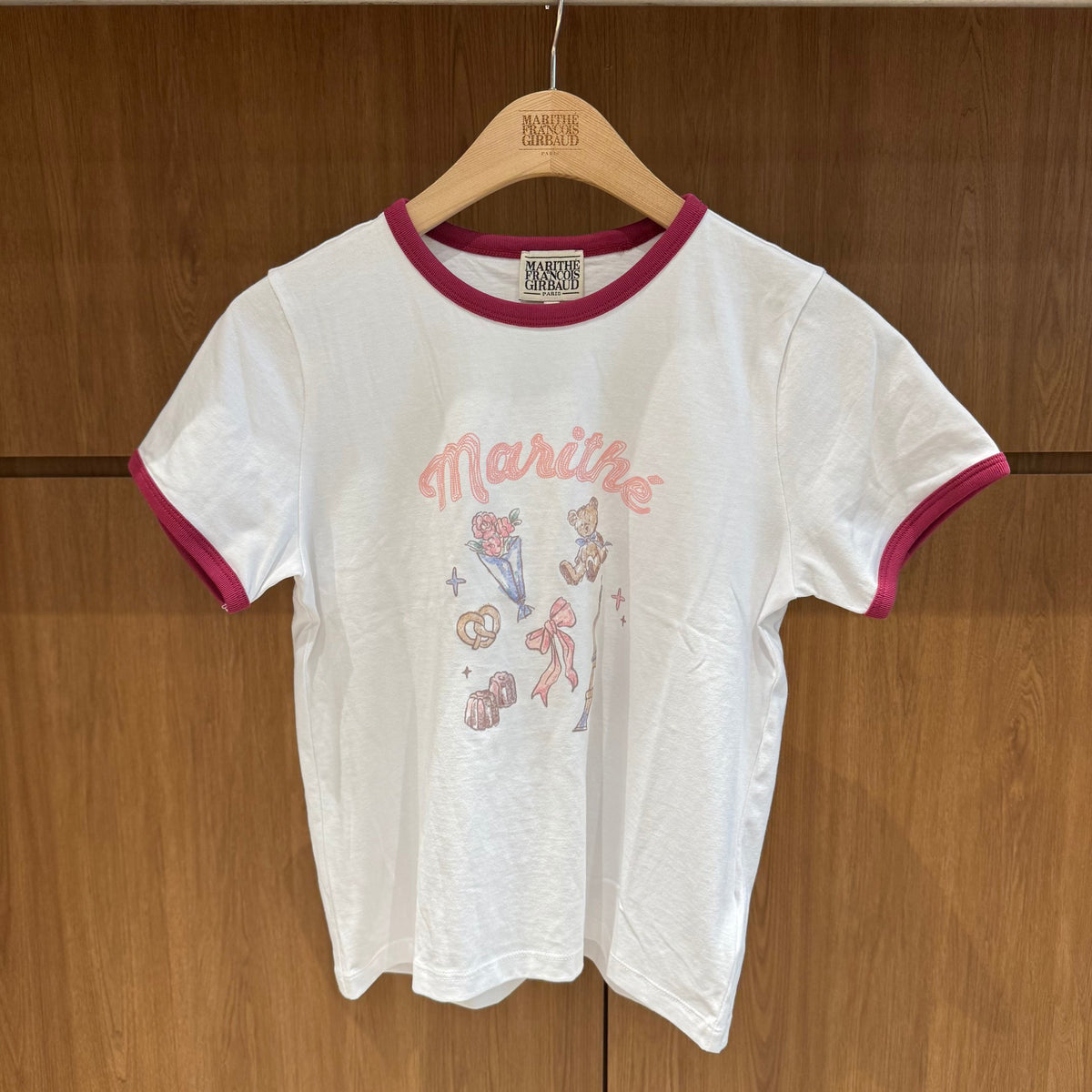 韓國 Marithe Francois Girbaud W Paris Graphic Ringer Tee【MD292】