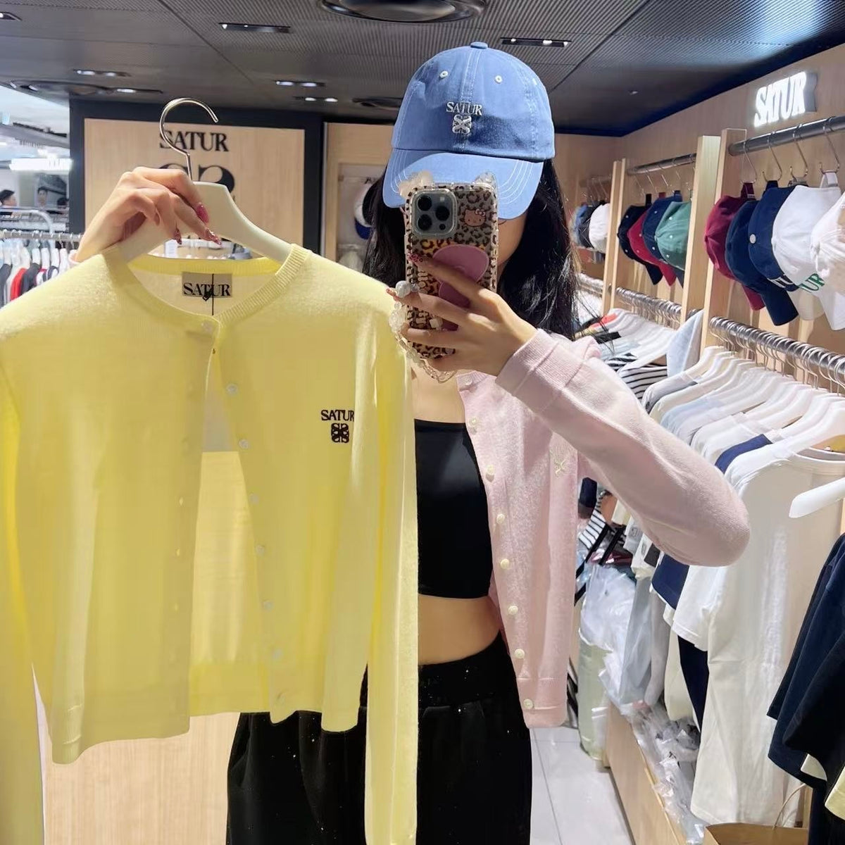 韓國 Satur (W) Loren Basic Crewneck Fine Cardigan【SR309】