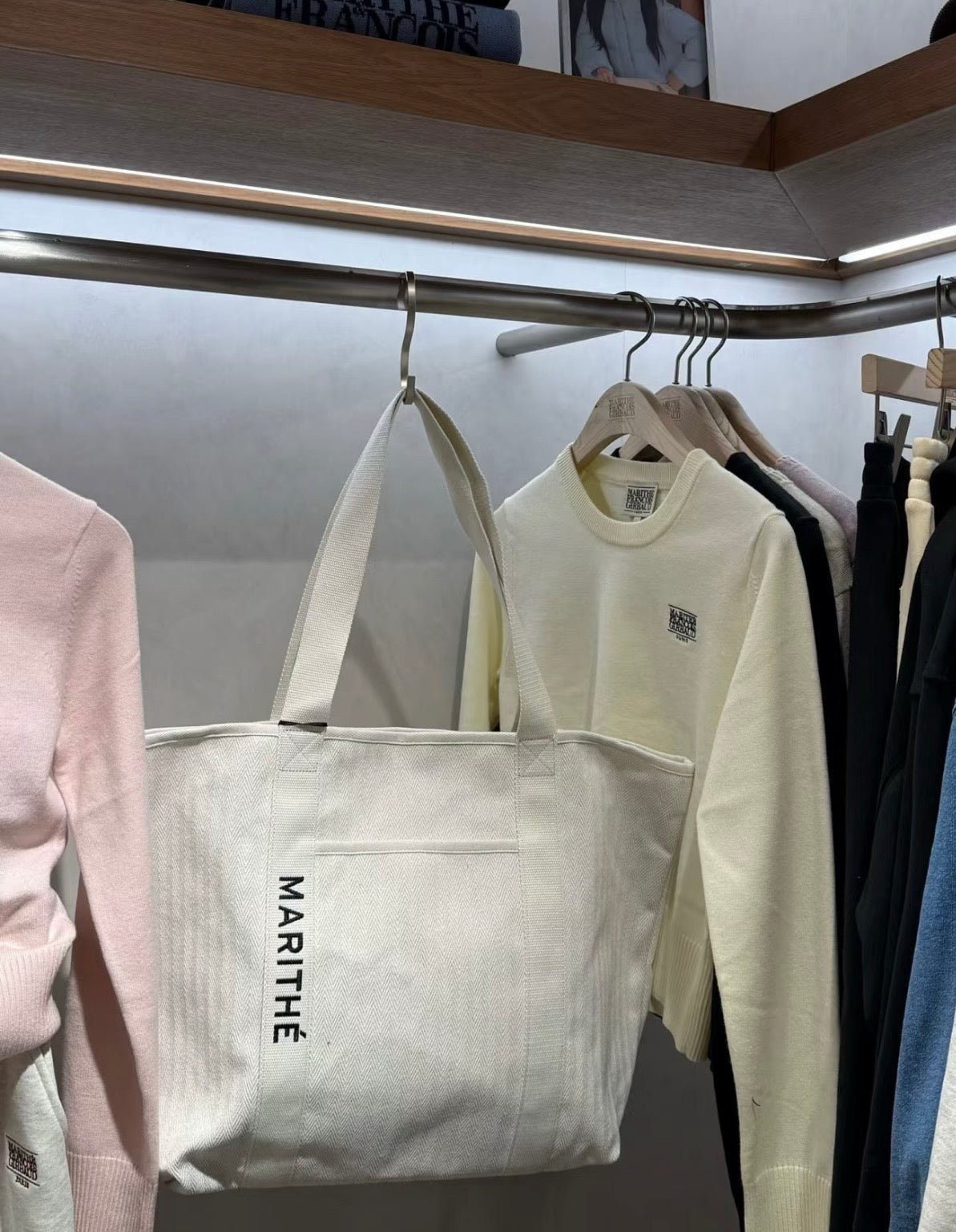 韓國 Marithe Francois Girbaud Regular Logo Big Cotton Bag【MD145】